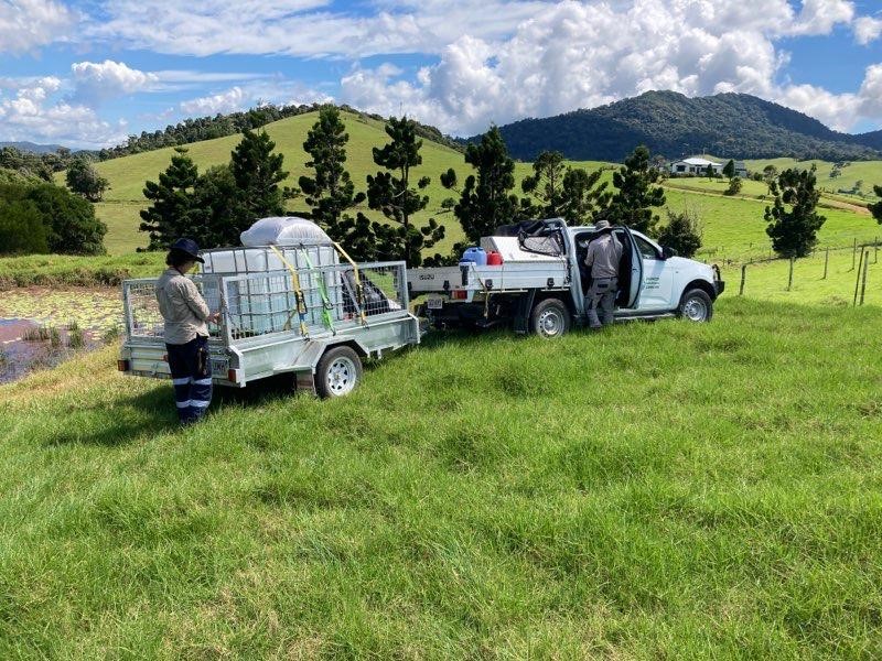 Picture of PCL vehicle with water pod